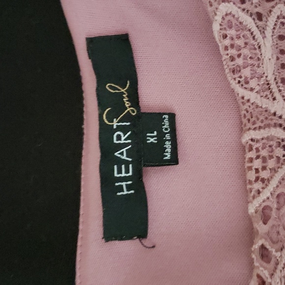 Heart Soul Dress XL Pink & Black - Picture 5 of 5